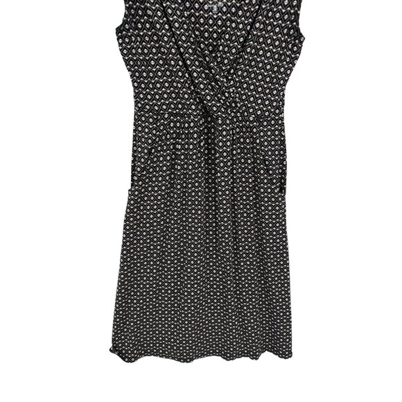 Garnet Hill Sleeveless Dress Size XS V-Neck Faux Wrap Bodice‎ Stretch A-line - Picture 4 of 8